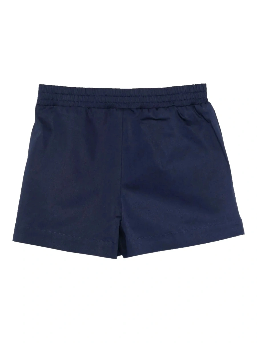 Pantaloni scurti Fendi albastri din material textil - Img 2