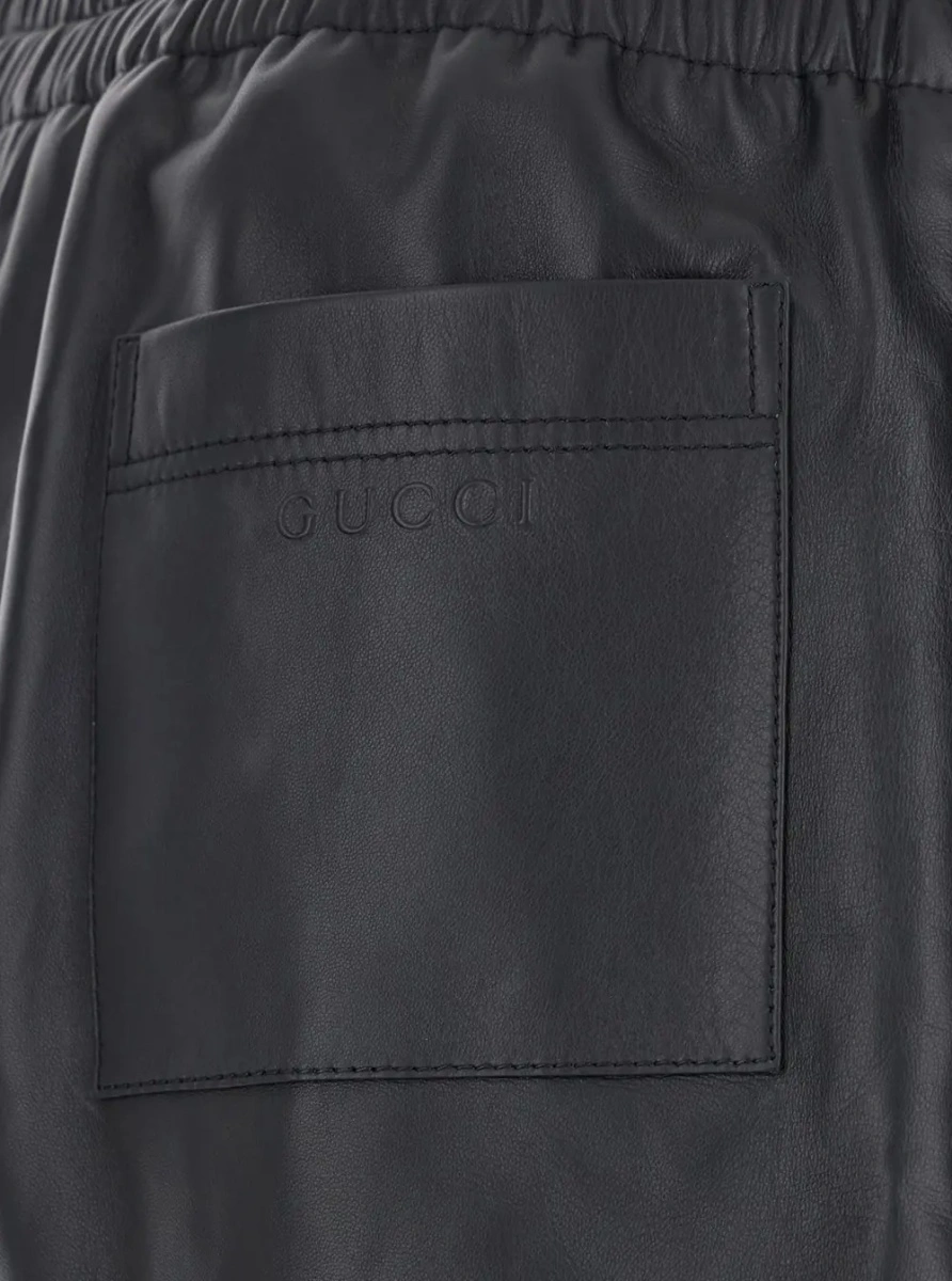 Pantaloni scurti Gucci negri - Img 3
