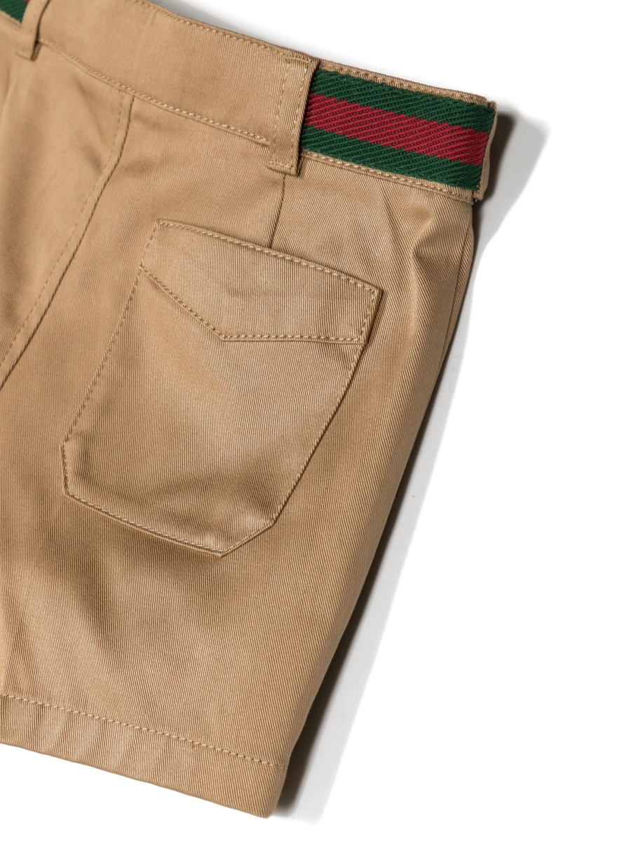 Pantaloni scurti Gucci neutri - Img 3