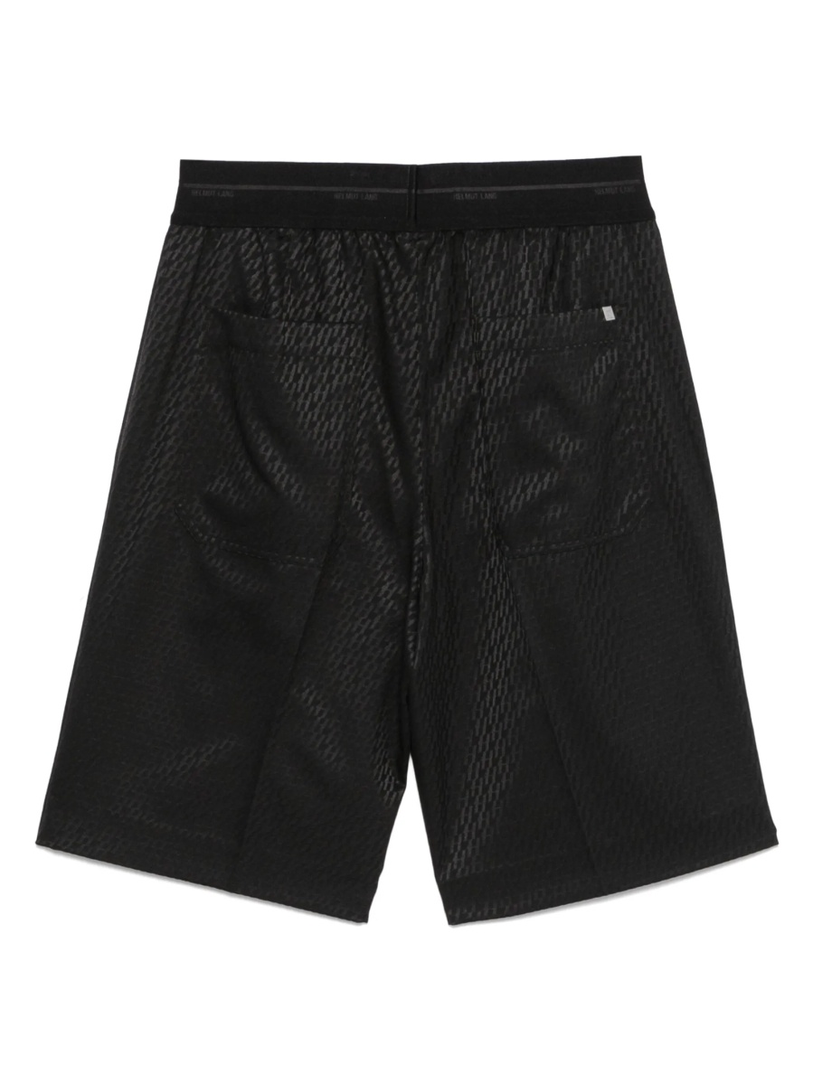 Pantaloni scurti HELMUT LANG negri din lana si elastan - Img 2