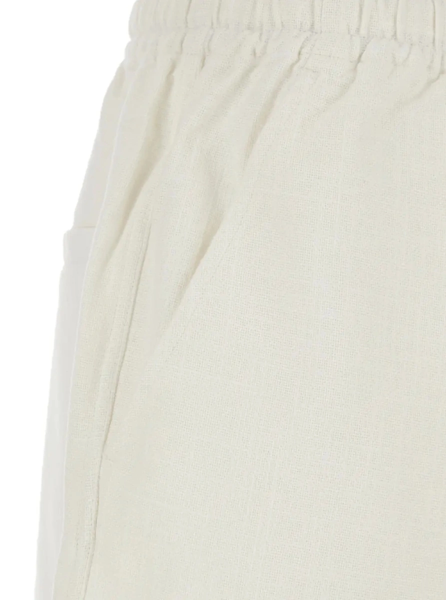 Pantaloni scurti Isabel Marant albi din bumbac - Img 3