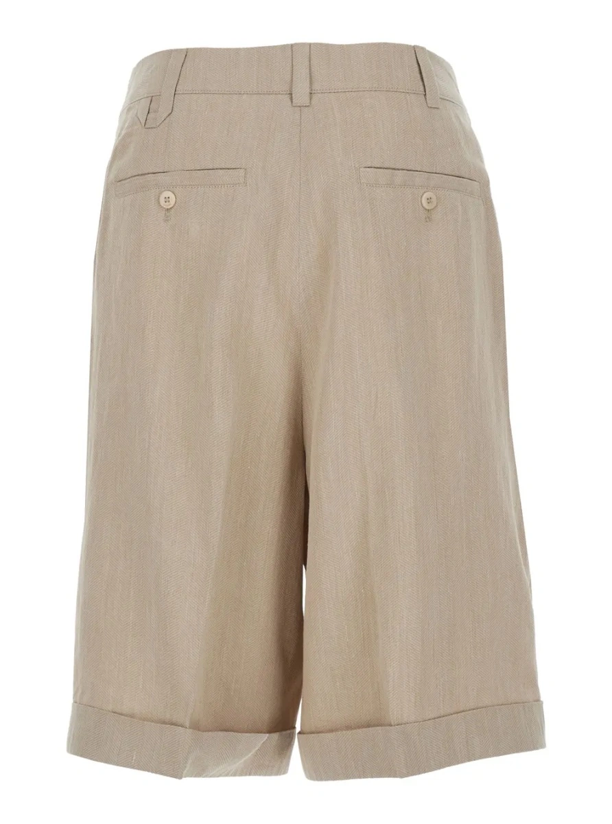 Pantaloni scurti JACQUEMUS bej din in - Img 2