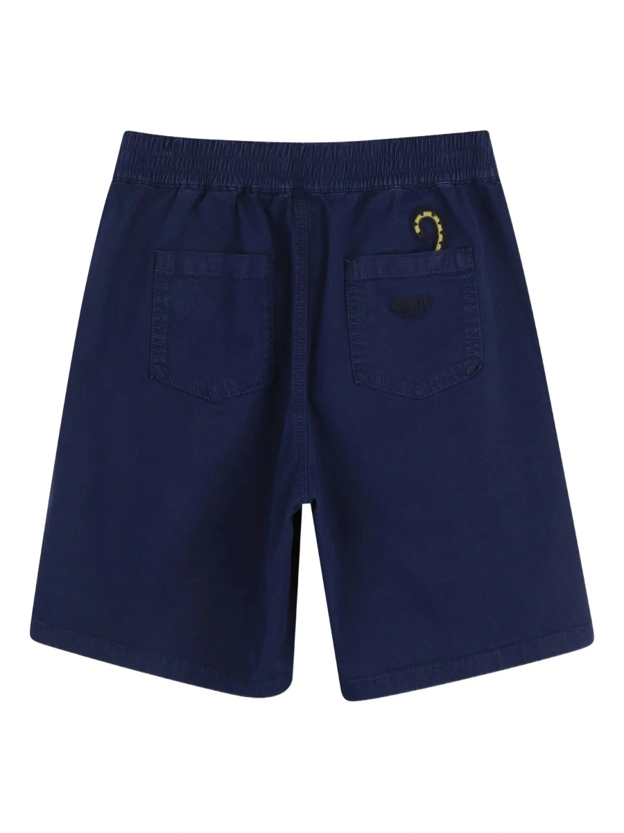 Pantaloni scurti Kenzo albastri din bumbac - Img 4