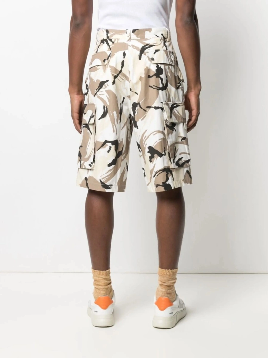 Pantaloni scurti Kenzo albi din bumbac - Img 4