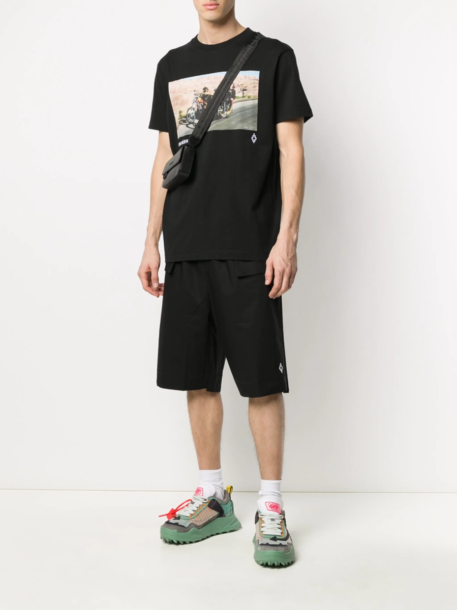 Pantaloni scurti Marcelo Burlon negri - Img 2