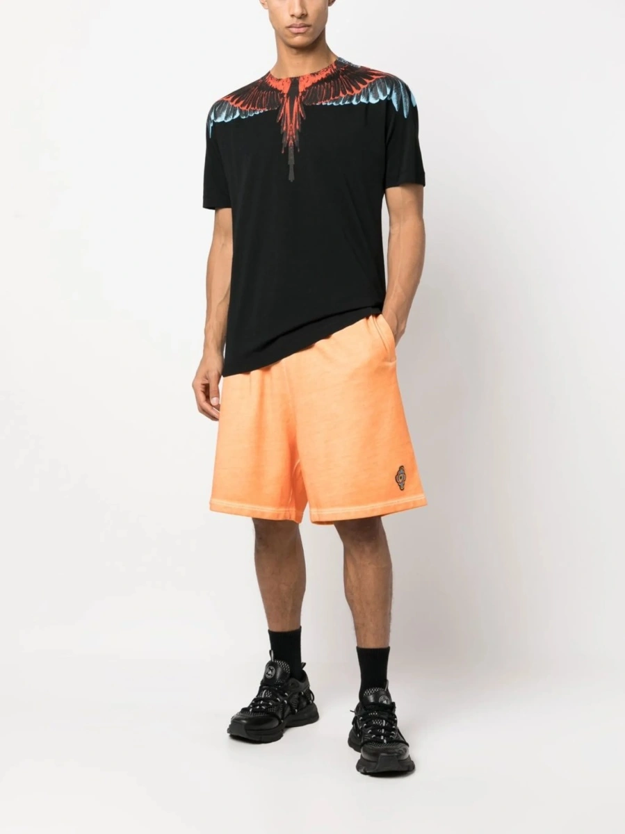 Pantaloni scurti Marcelo Burlon portocalii - Img 2
