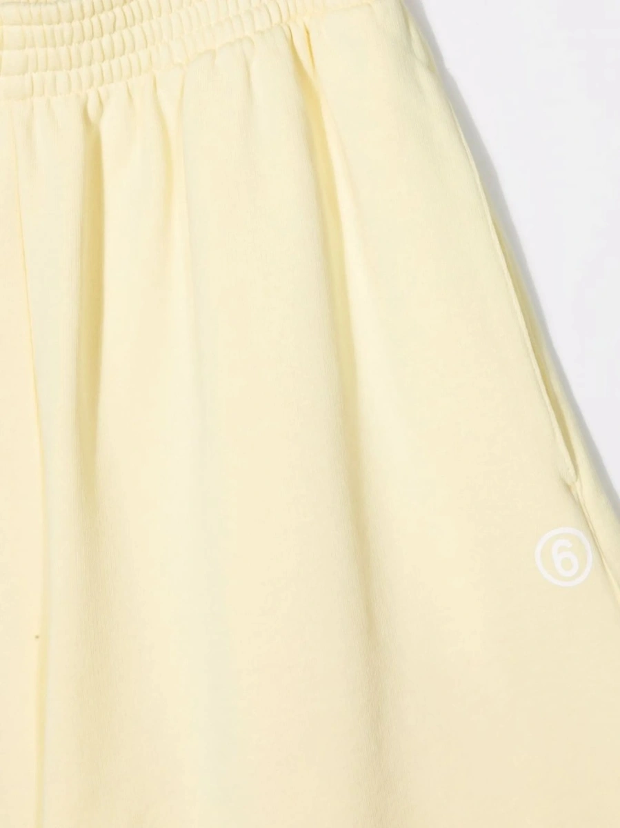 Pantaloni scurti MM6 Maison Margiela galbeni - Img 3