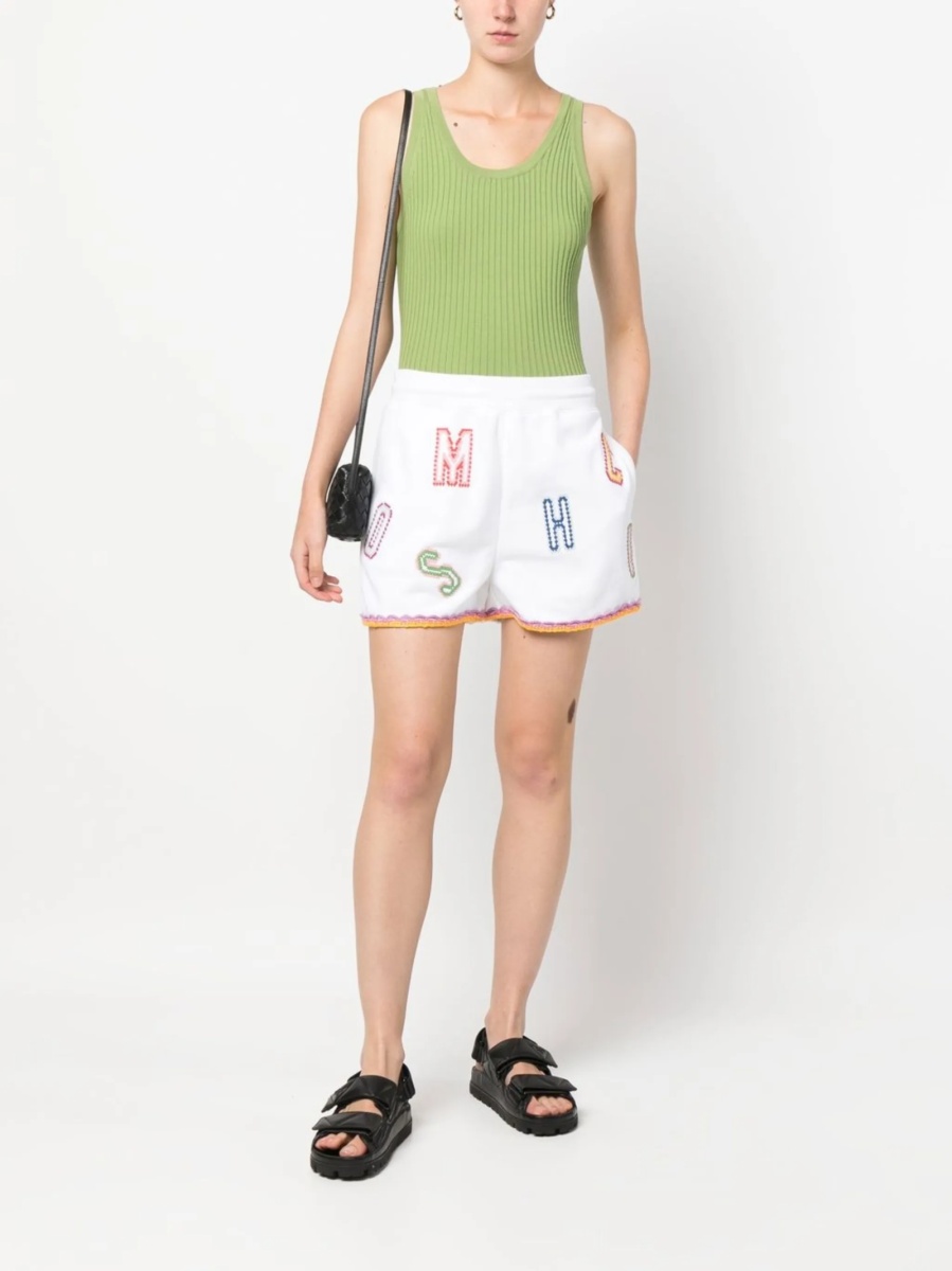 Pantaloni scurti Moschino albi - Img 2