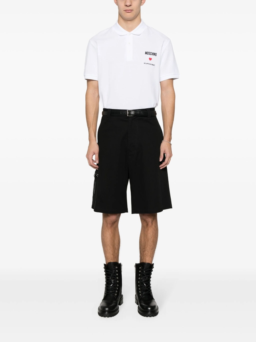 Pantaloni scurti Moschino negri - Img 2