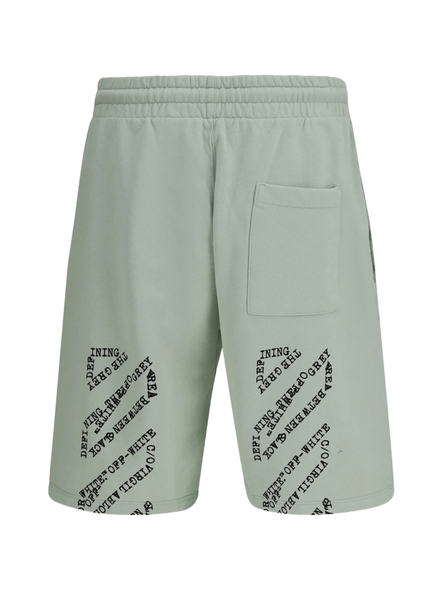 Pantaloni scurti Off-White verzi - Img 2
