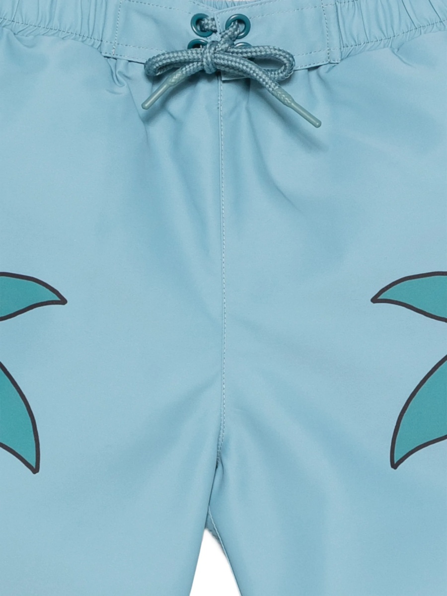 Pantaloni scurti Stella McCartney albastri din poliester reciclat - Img 2