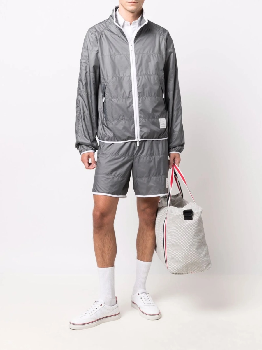 Pantaloni scurti Thom Browne argintii - Img 2