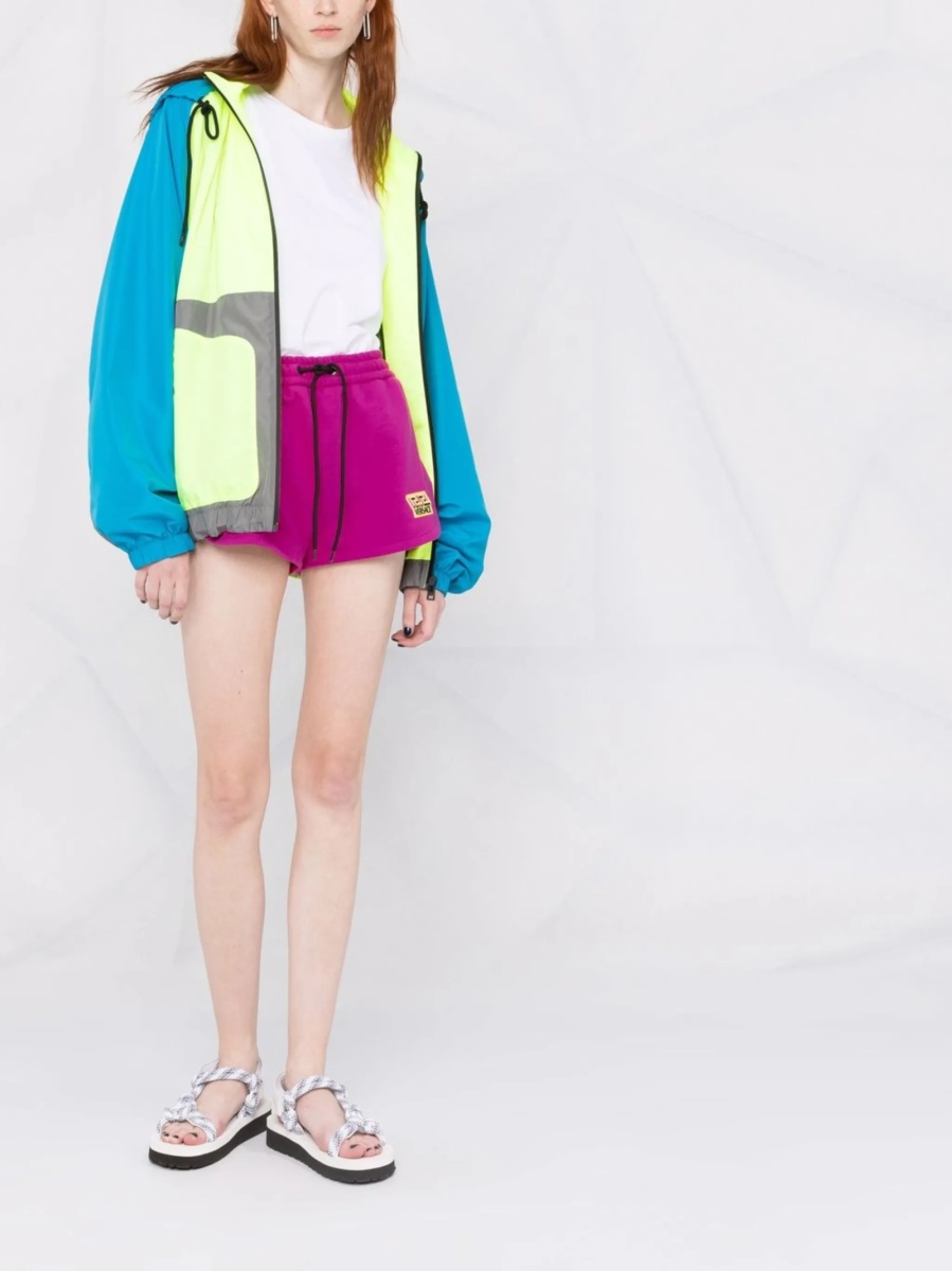 Pantaloni scurti Versace roz din bumbac - Img 2