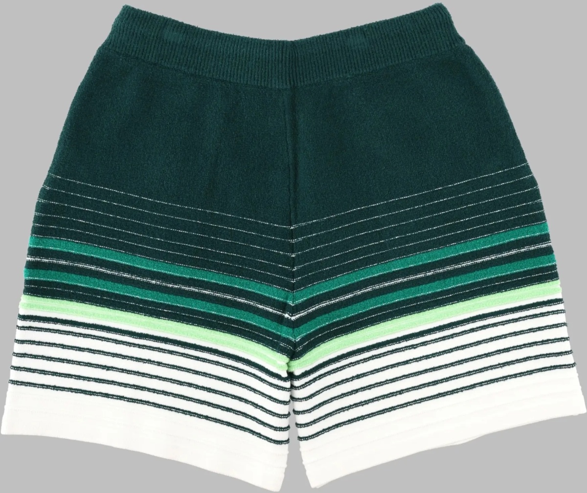 Pantaloni Shorts A Righe Bouclé - Img 2