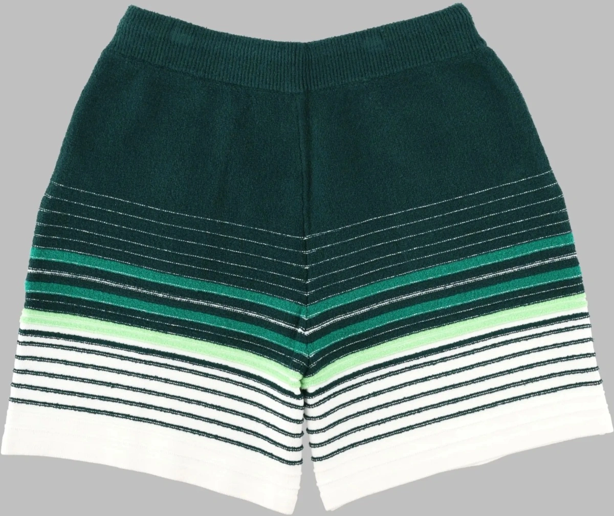 Pantaloni Shorts A Righe Bouclé - Img 2