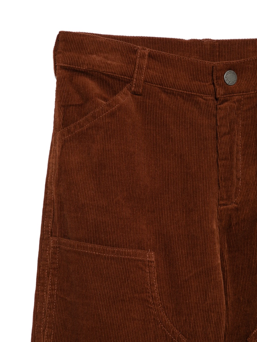 Pantaloni Stella McCartney maro din bumbac - Img 3