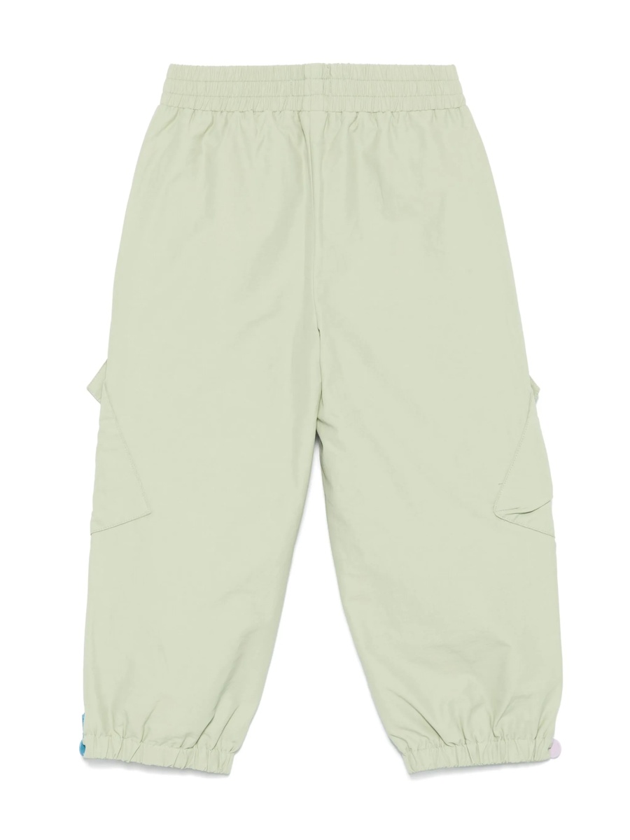 Pantaloni Stella McCartney verzi din bumbac si poliamida - Img 2