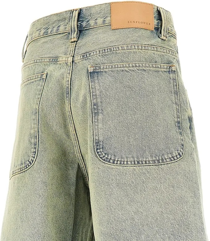 Pantaloni Super Wide denim bermuda shorts - Img 4