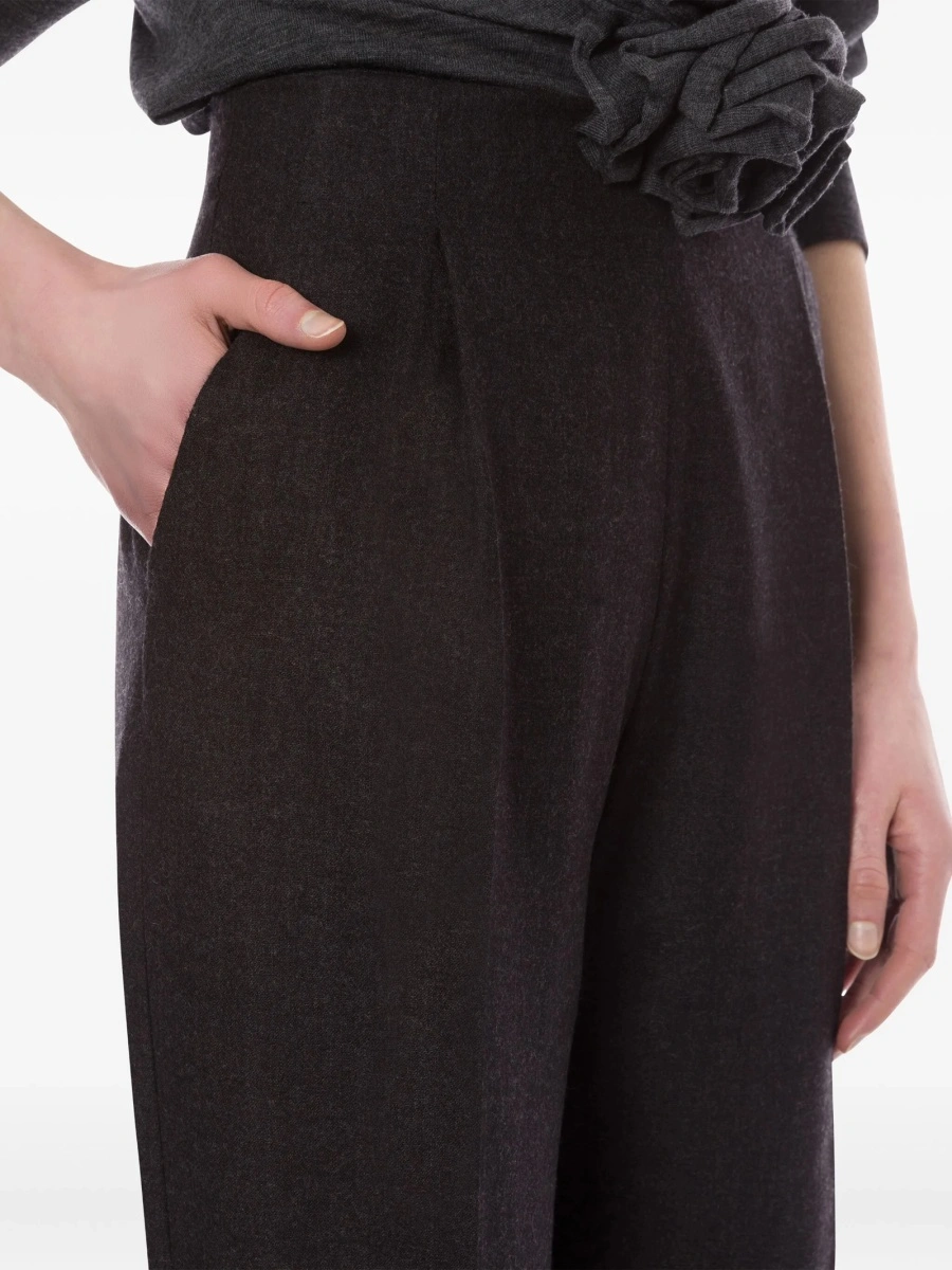 Pantaloni talie inalta Alberta Ferretti gri - Img 4