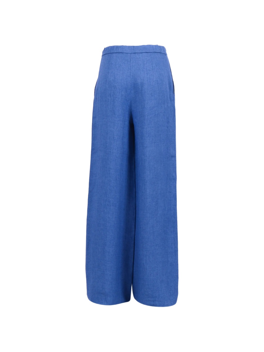 Pantaloni talie inalta MaxMara Studio albastri - Img 2