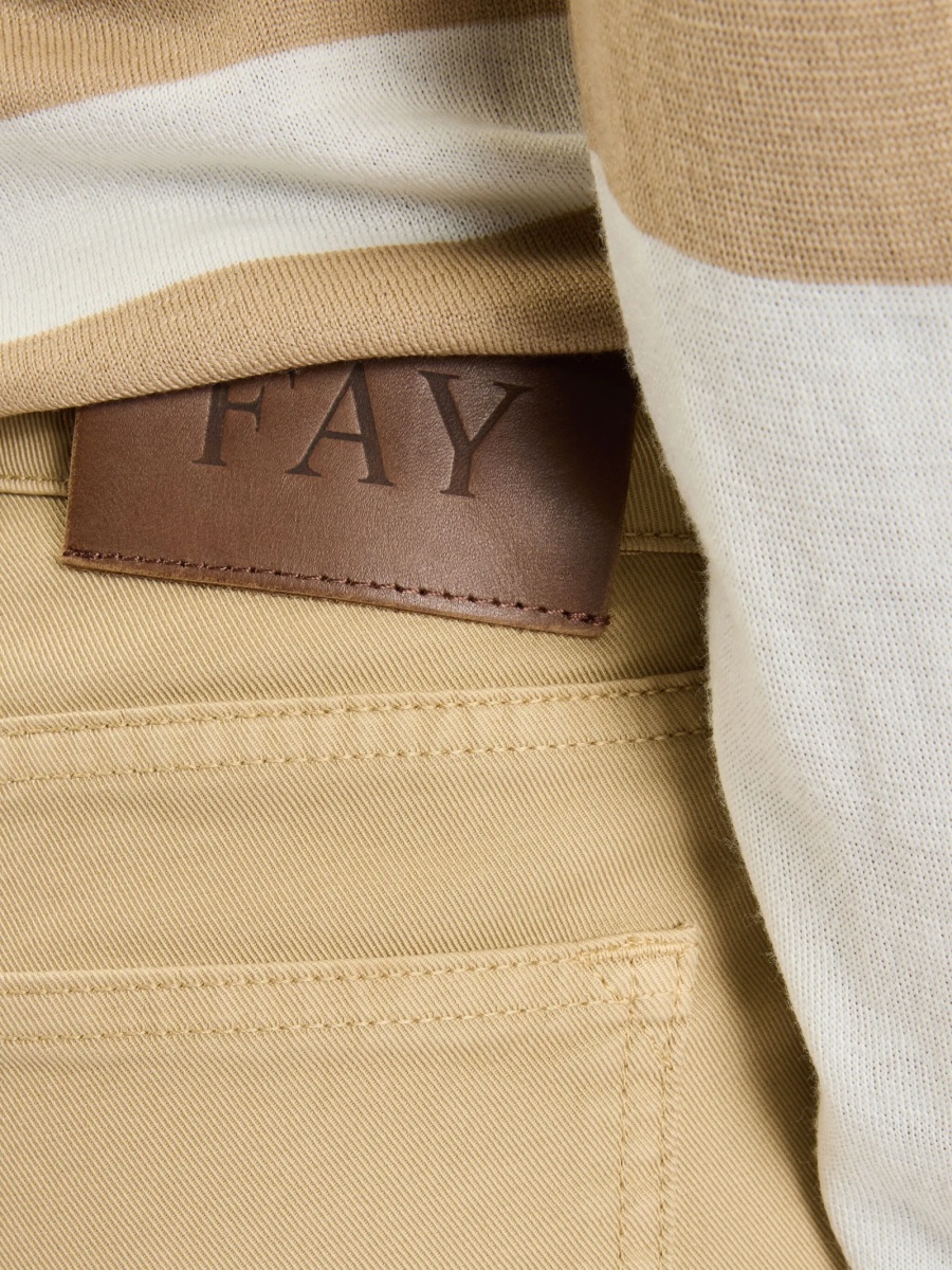 Pantaloni trei sferturi Fay neutri - Img 5