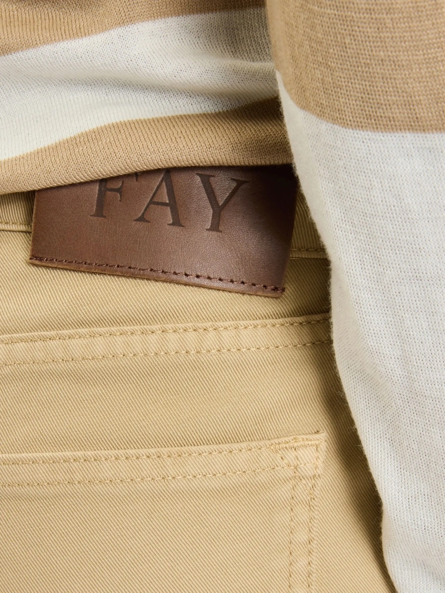 Pantaloni trei sferturi Fay neutri - Img 5