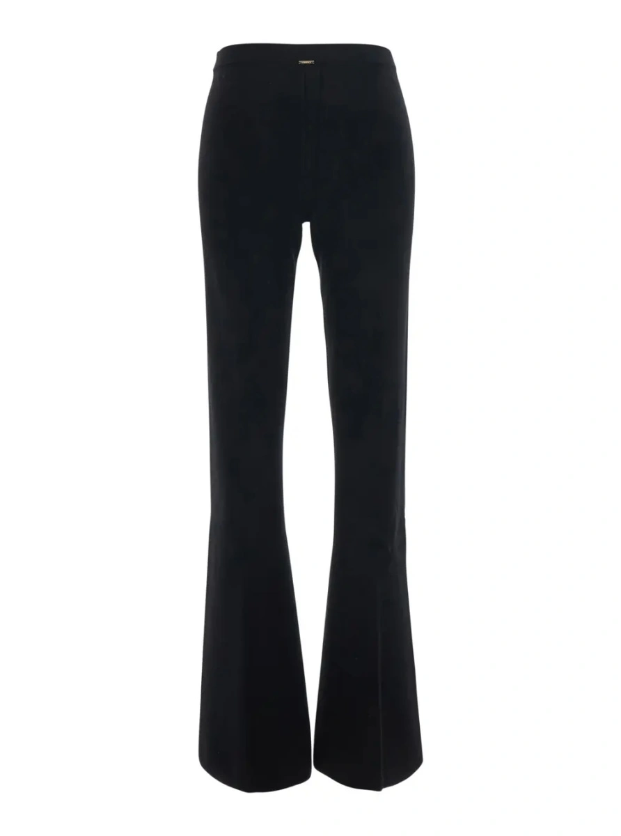 Pantaloni TWINSET negri din vascoza - Img 2