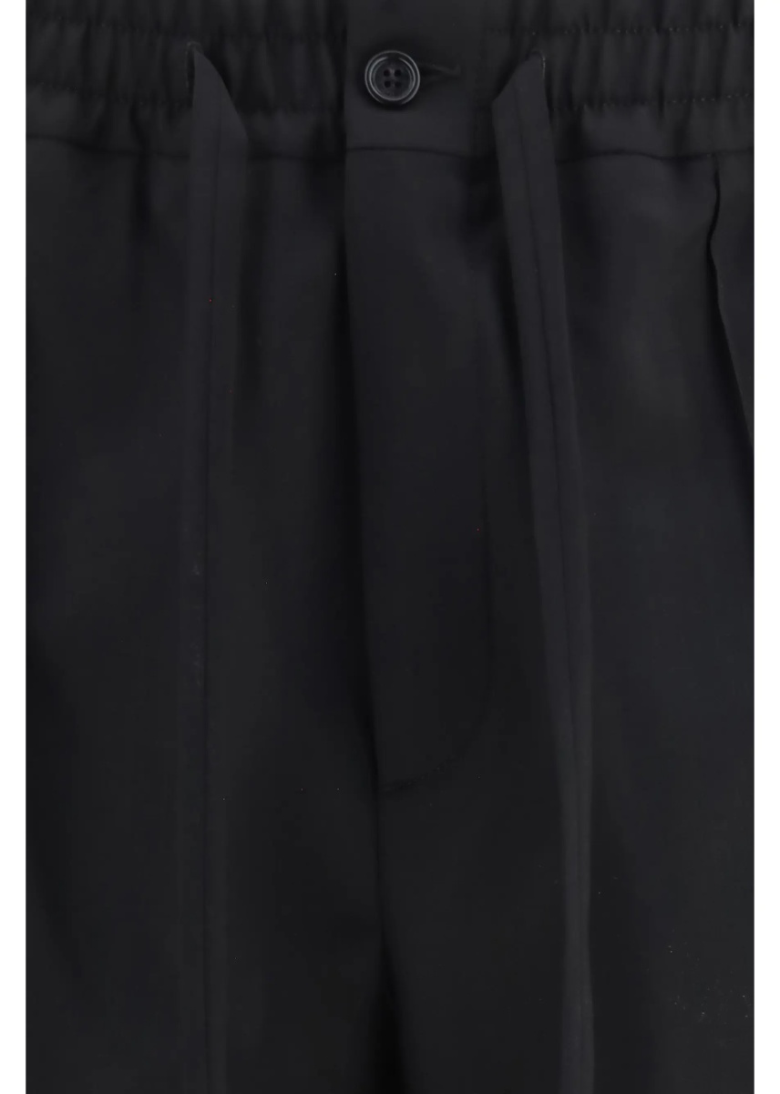 Pantaloni VLogo embroidered cotton gabardine Pants - Img 3