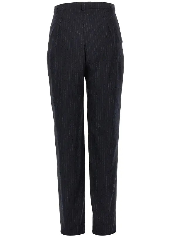 Pantaloni Wool-blend pants with pinstriped motif - Img 3