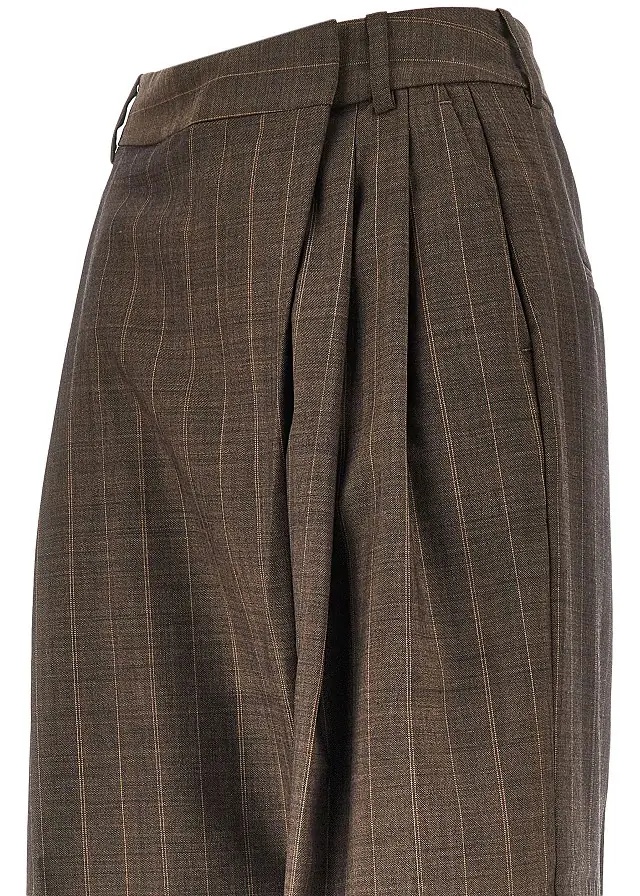 Pantaloni Wool pants with pinstriped motif - Img 2