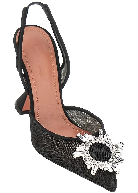 Pantofi 'Begum Sling' mesh slingback pumps - Img 2