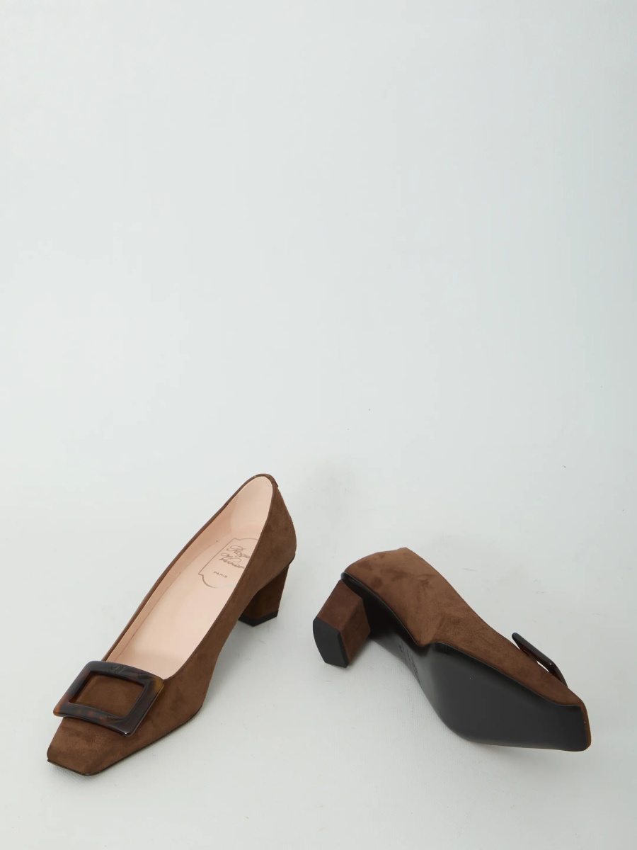 Pantofi Belle Vivier Pumps In Suede - Img 5