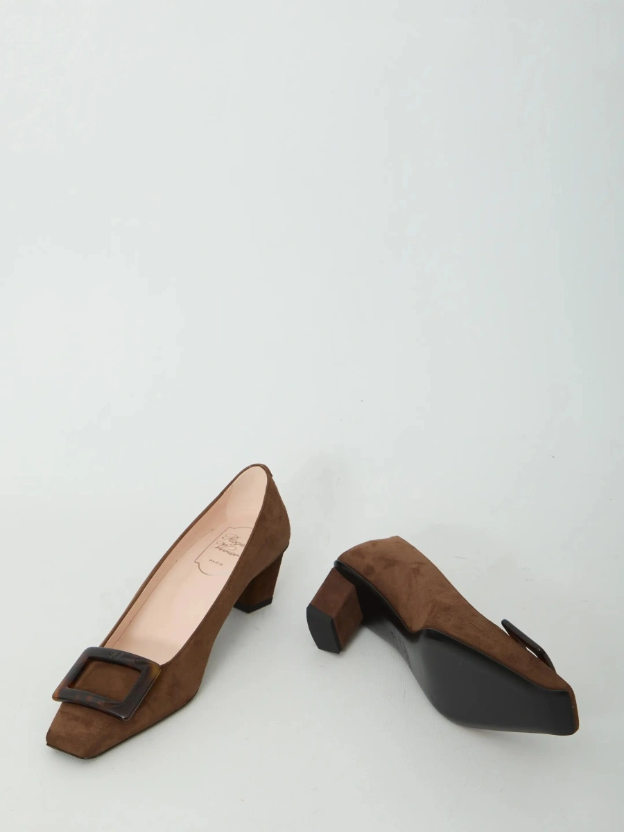 Pantofi Belle Vivier Pumps In Suede - Img 5