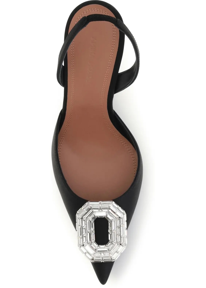 Pantofi Camelia satin Slingback Pumps - Img 4