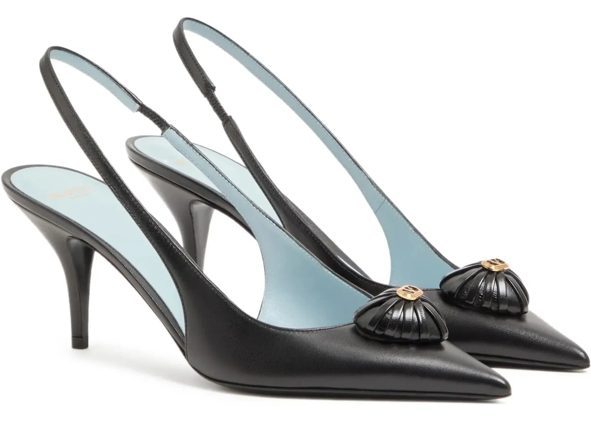 Pantofi Coeur Royal Slingback leather Pumps - Img 5