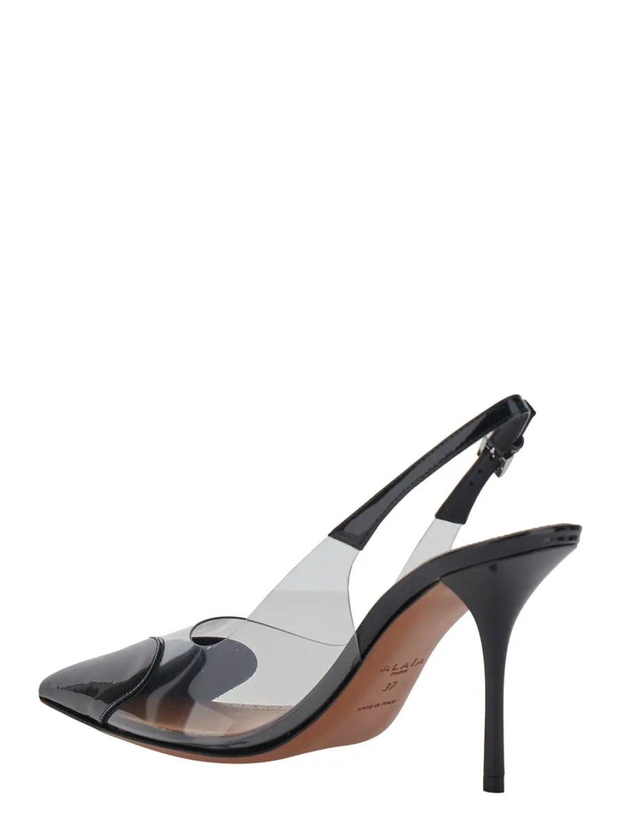 Pantofi cu toc Alaïa negri din piele - Img 3