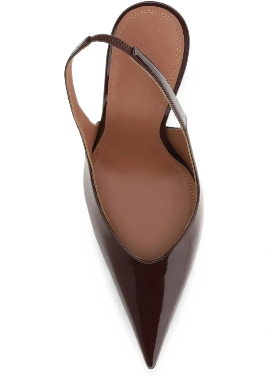 Pantofi cu toc AMINA MUADDI multicolor din piele lacuita - Img 7