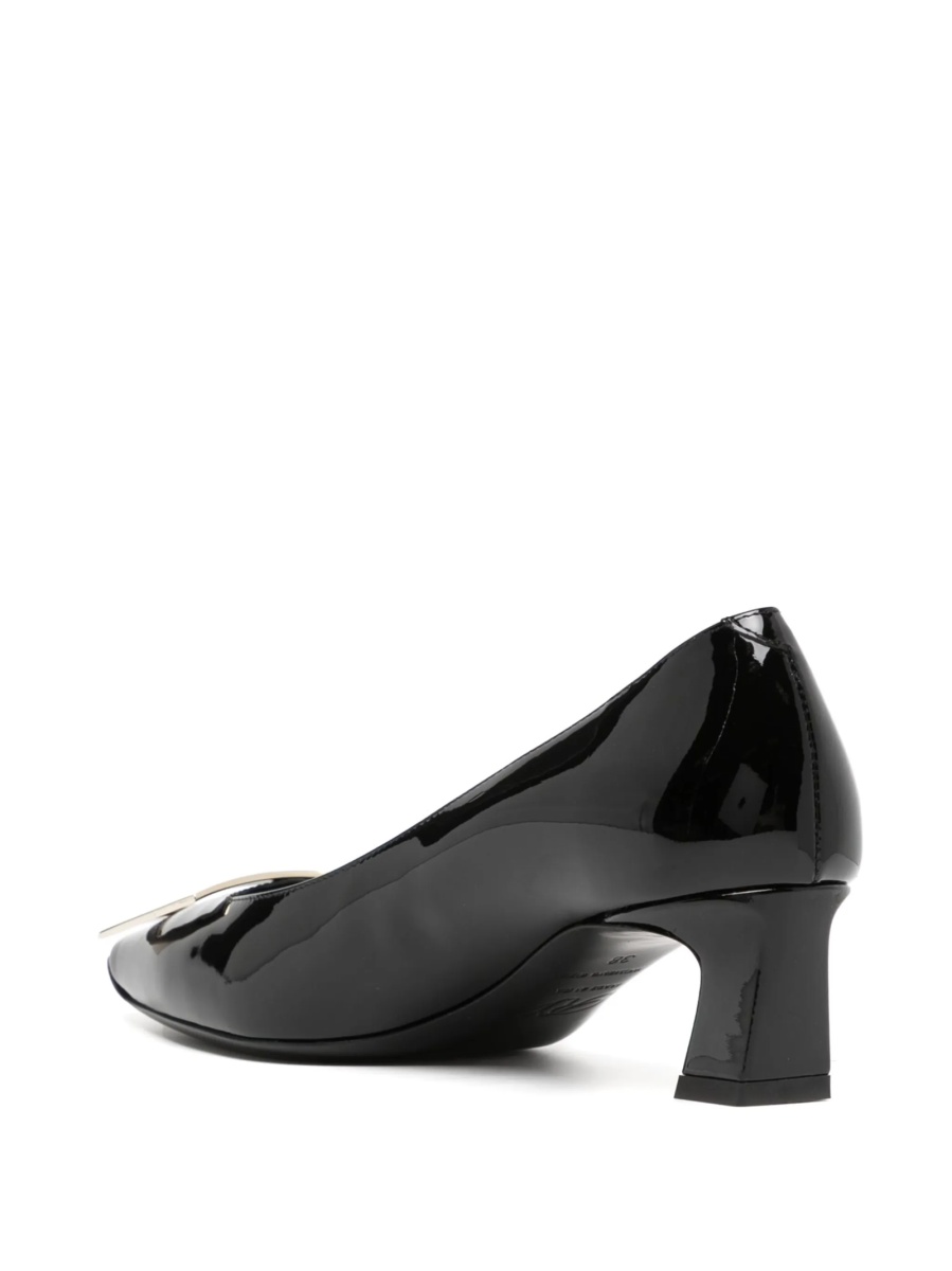 Pantofi cu toc Roger Vivier negri din piele - Img 3
