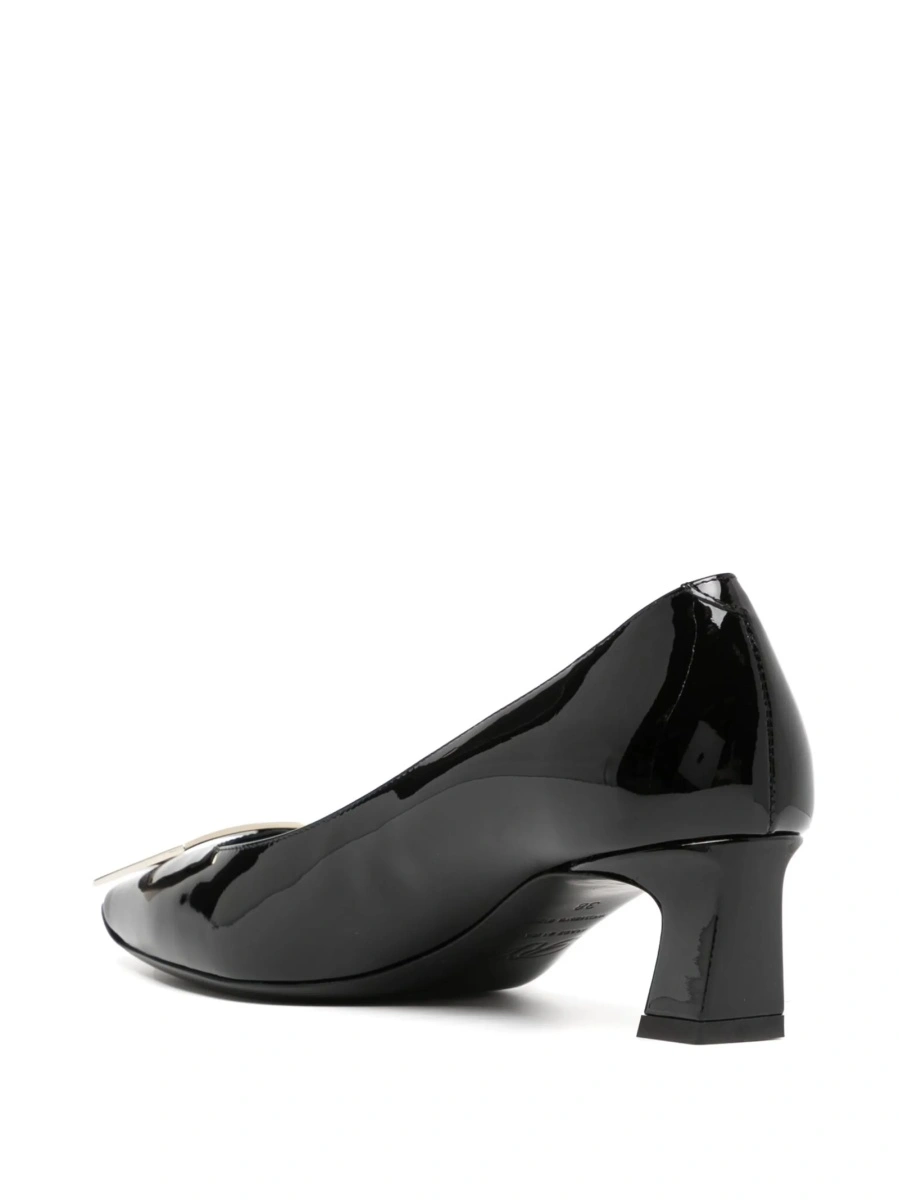 Pantofi cu toc Roger Vivier negri din piele - Img 3