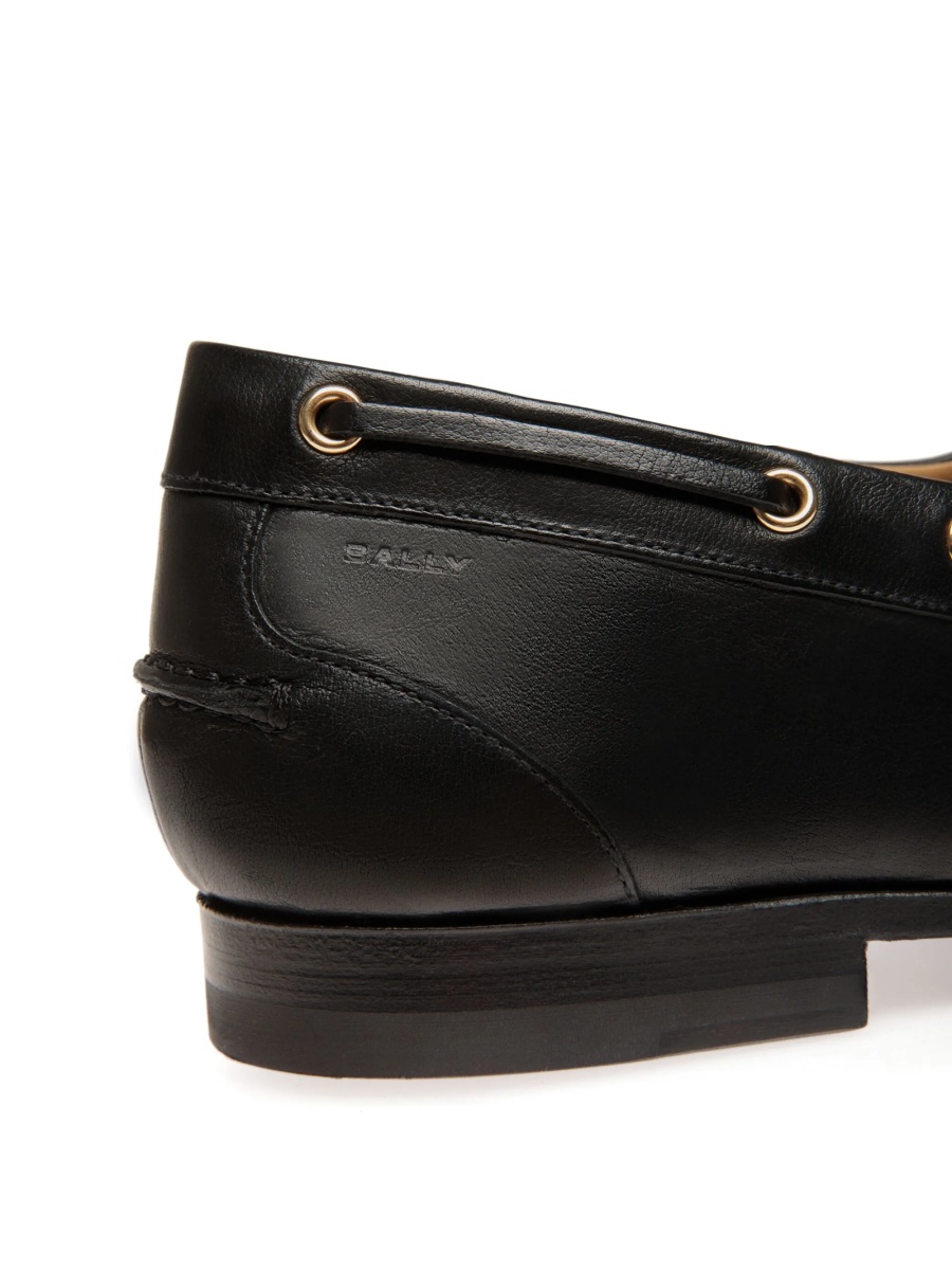 Pantofi Derby Bally negri din piele - Img 4