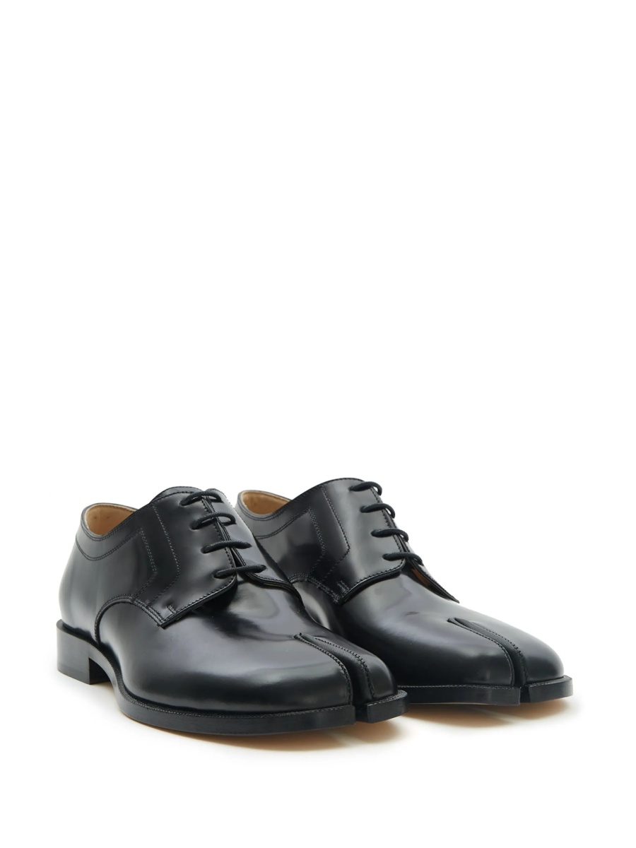 Pantofi Derby Maison Margiela tabi negri din piele - Img 3