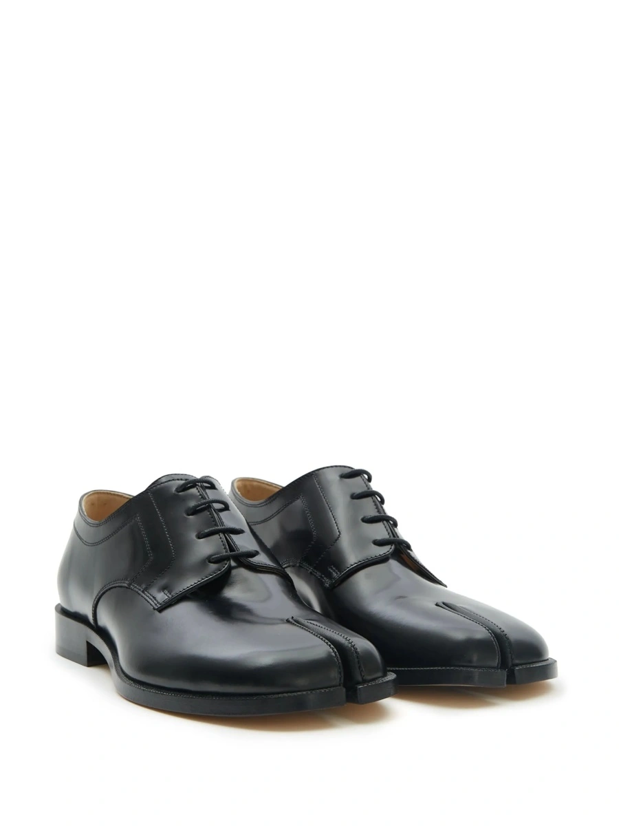 Pantofi Derby Maison Margiela tabi negri din piele - Img 3