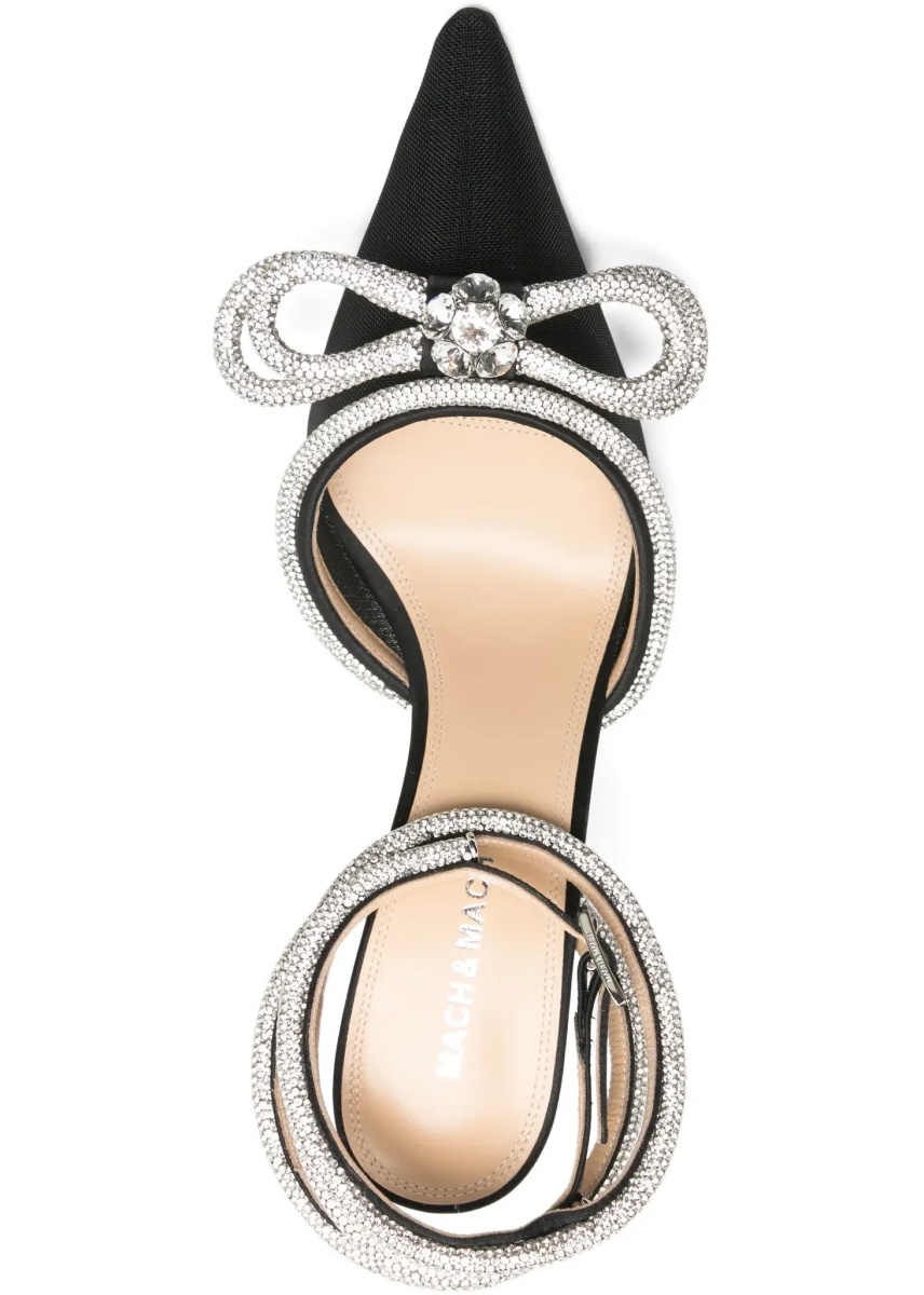 Pantofi Double bow satin Pumps - Img 4