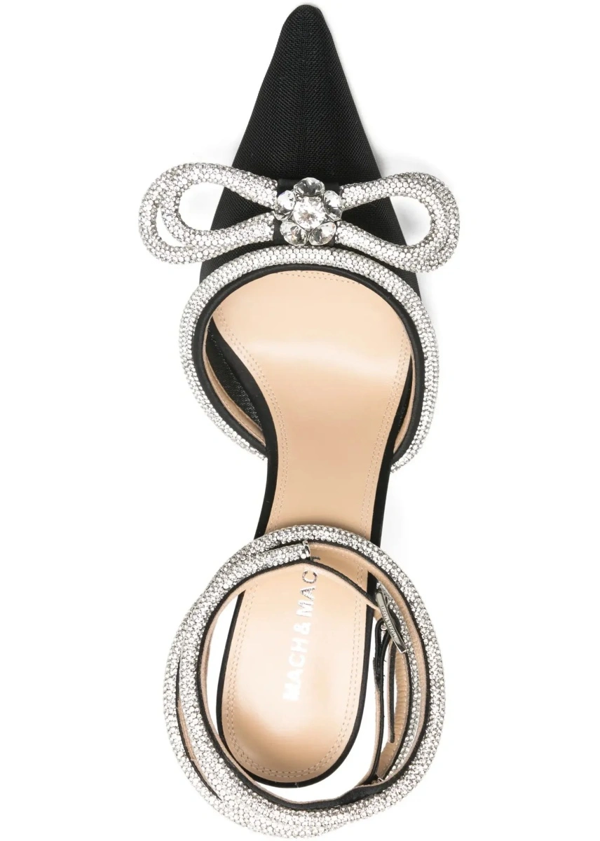 Pantofi Double bow satin Pumps - Img 4