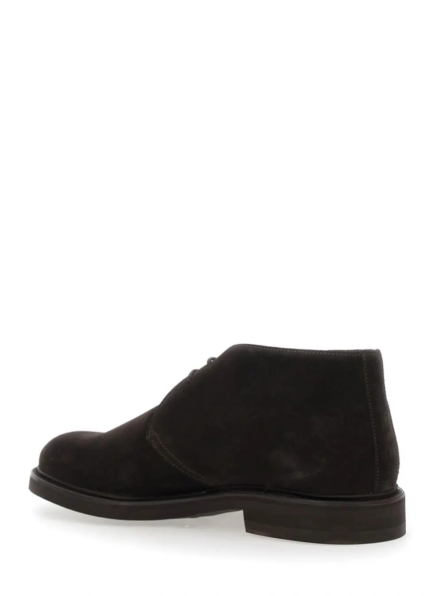 Pantofi eleganti BERWICK maro din piele intoarsa - Img 3