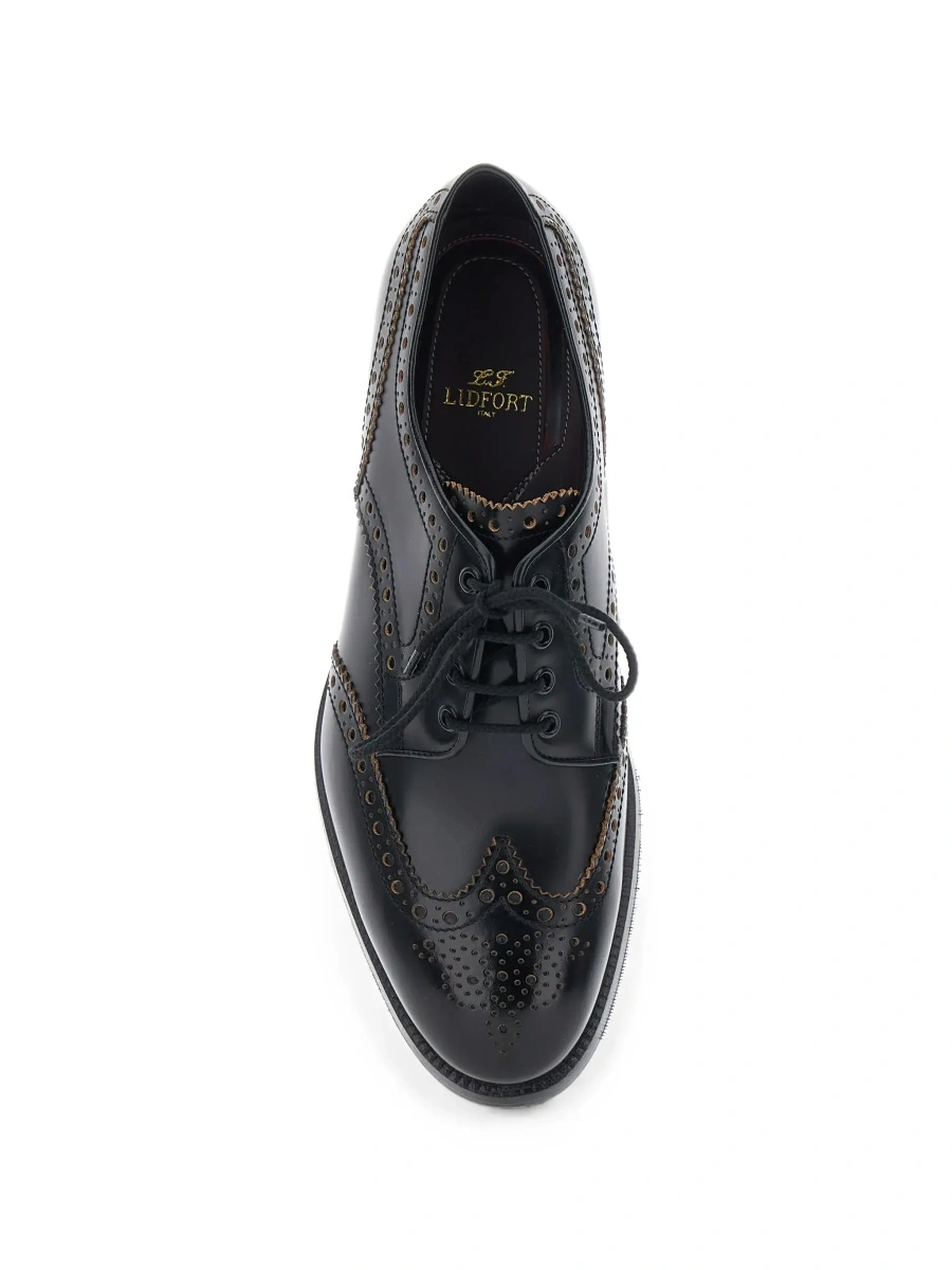 Pantofi eleganti LIDFORT negri din piele - Img 7