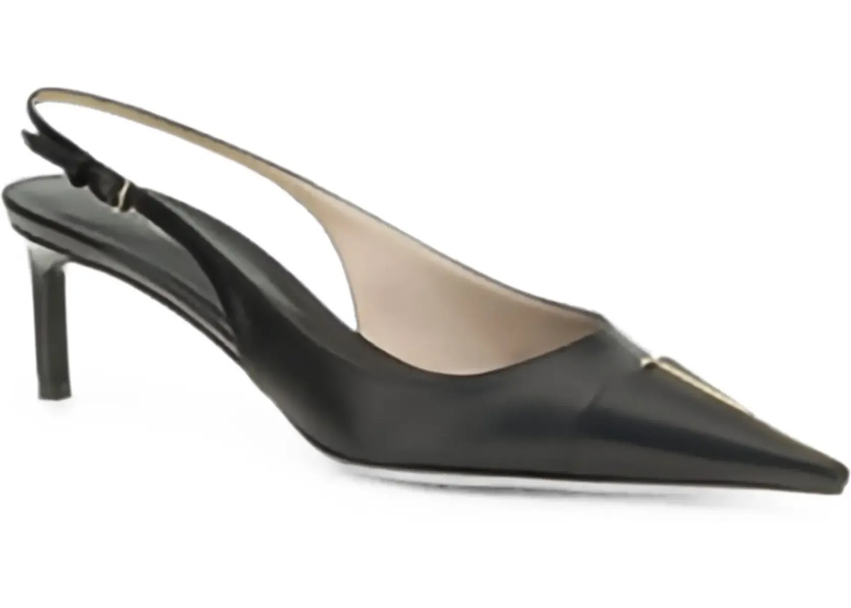 Pantofi Leather Slingback Pumps - Img 6