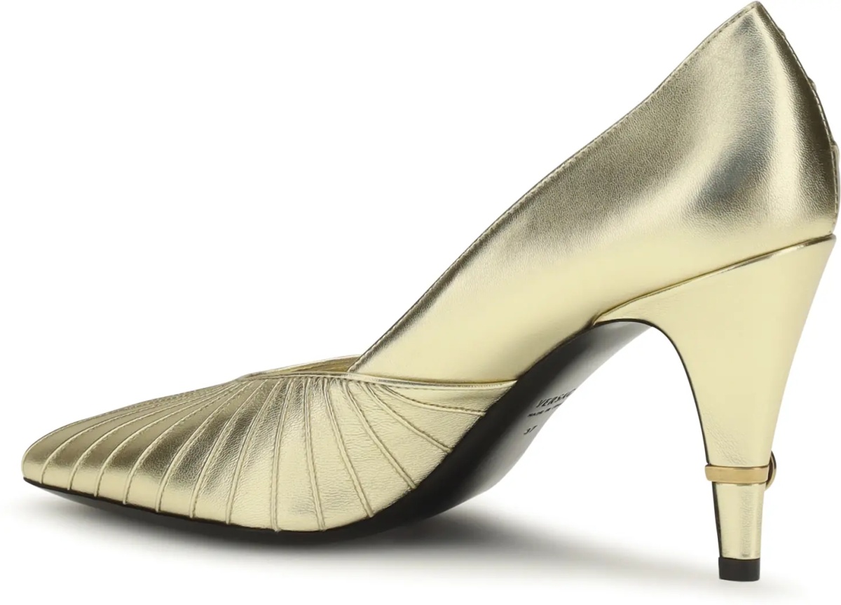 Pantofi Metallic leather Pumps - Img 3