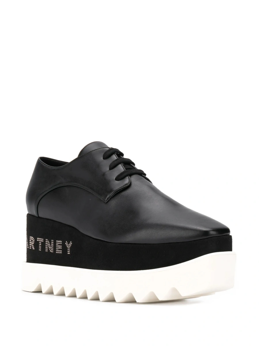 Pantofi Oxford Stella McCartney elyse negri din piele eco - Img 2