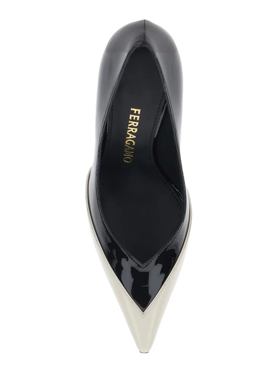Pantofi Pumps 'Yasmin 95-ADV' with Pointed Toe in White Leather for Women - Img 3